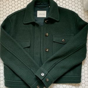 EUC GREEN WILFRED FREE AUTUMN SHIRT JACKET SIZE SMALL